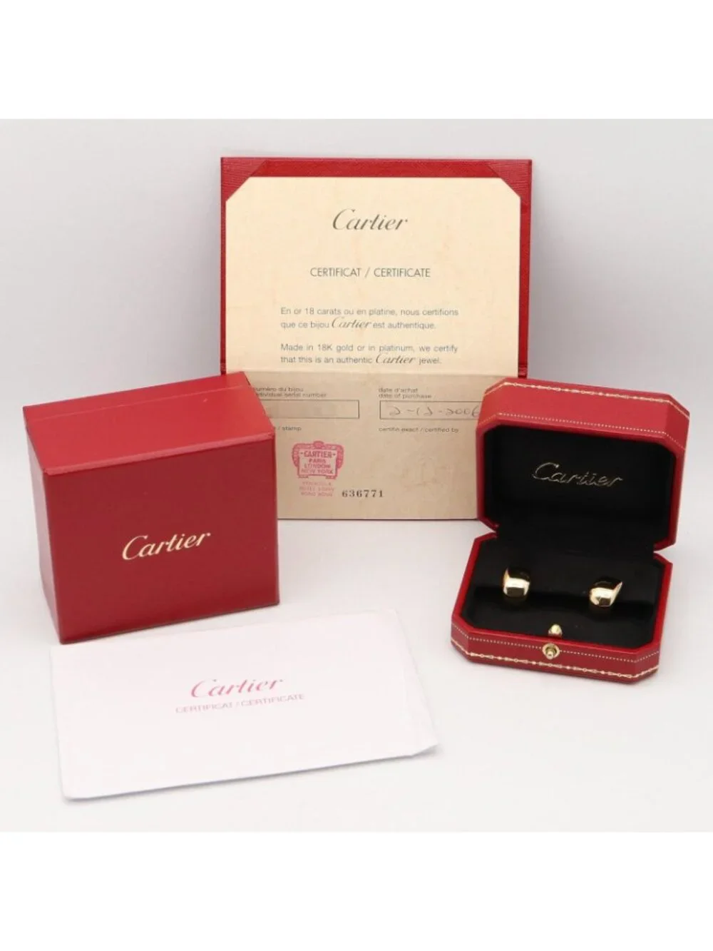 Cartier Earrings Nouvelle Bague 18k